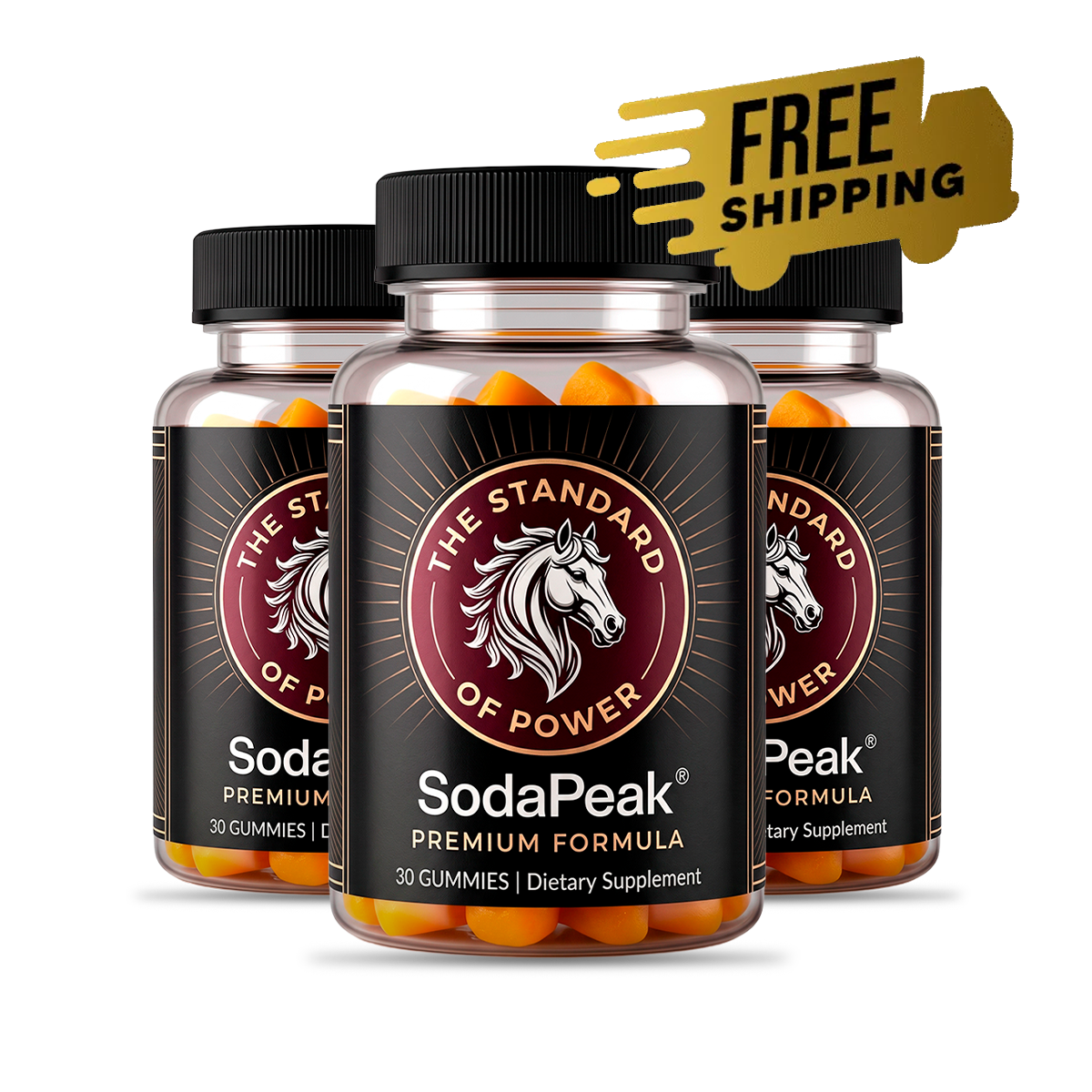 SodaPeak 3 bottles — 90-day supply