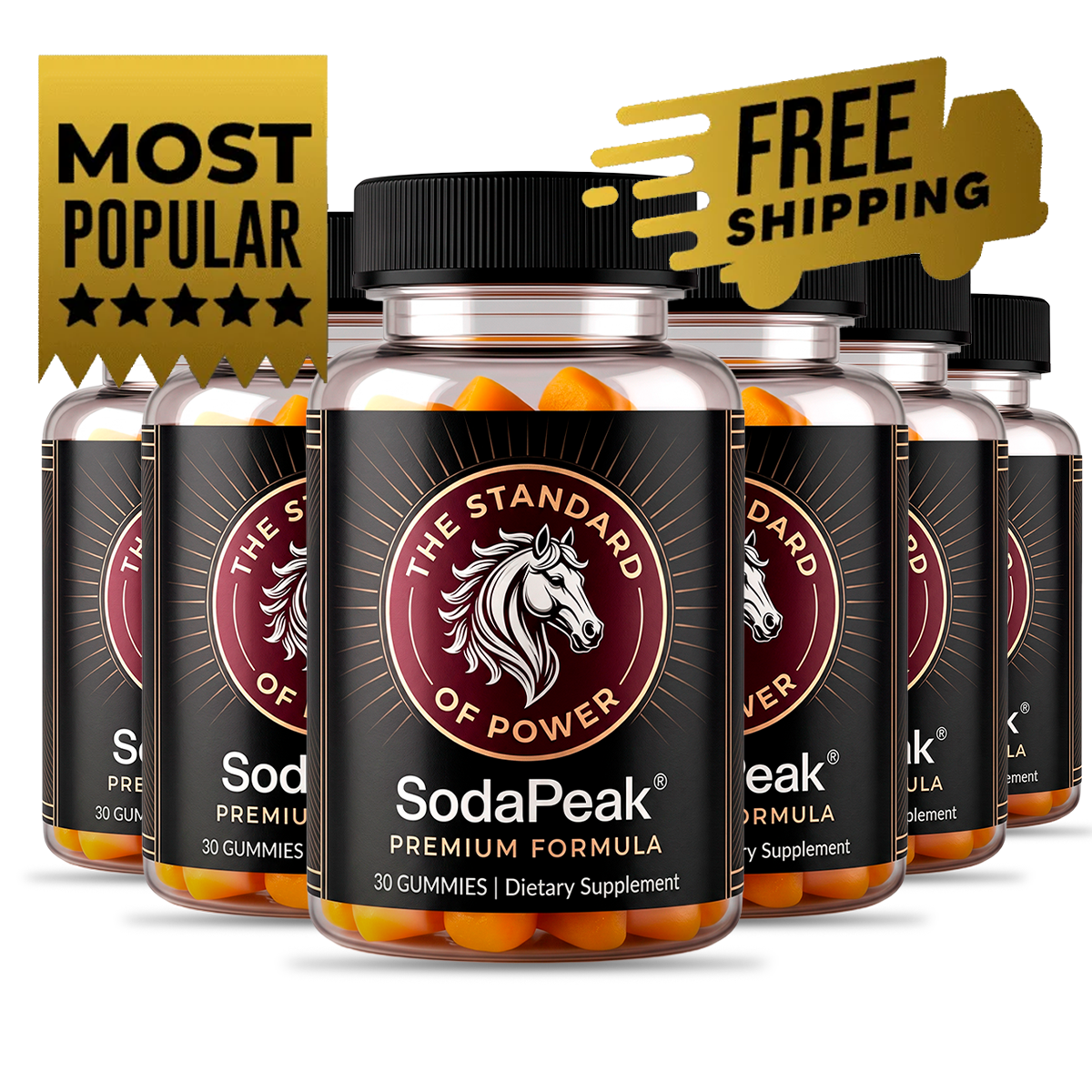 SodaPeak 6 bottles — 180-day supply